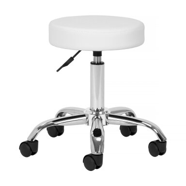 Professional master chair - saddle for beauticians AM-310 V, white