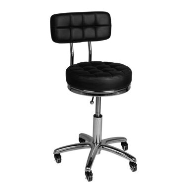 Professional master chair for beauticians and beauty salons AM-877, black color Professional master chair for beauticians and beauty salons AM-877, black color