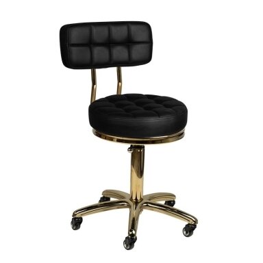 Professional master chair for beauticians GOLD AM-961, black color Professional master chair for beauticians GOLD AM-961, black color