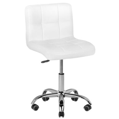 Professional master chair for beauticians with castors A-5299, white Professional master chair for beauticians with castors A-5299, white