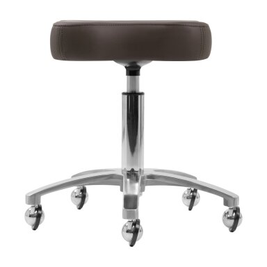 Professional master's chair with wheels  OMEGA SUPREMO, brown