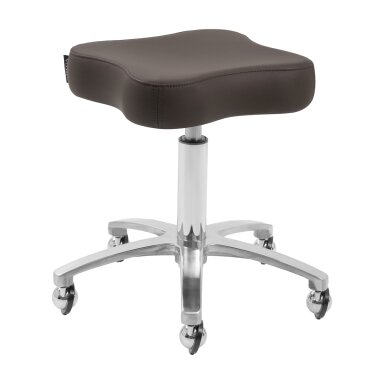 Professional master's chair with wheels  OMEGA SUPREMO, brown