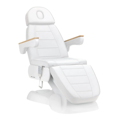 Profesionalus elektrinis gultas-lova kosmetologams SILLON LUX 273B, 3 variklių, baltos spalvos Profesionalus elektrinis gultas-lova kosmetologams SILLON LUX 273B, 3 variklių, baltos spalvos