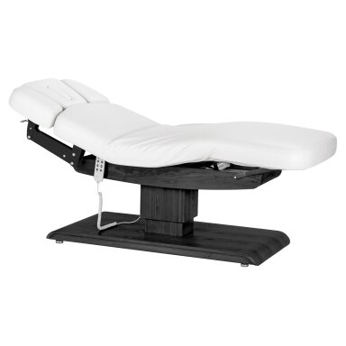 Profesionalus elektrinis masažo ir SPA gultas SILLON RELAX, baltos spalvos su juodu pagrindu