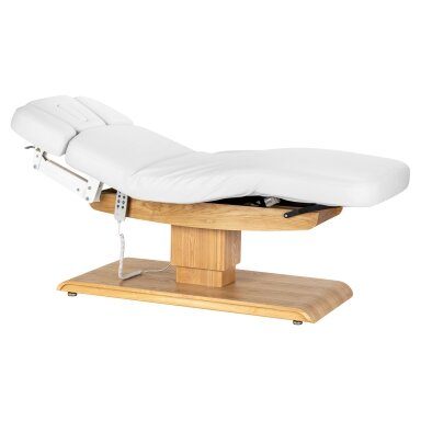Profesionalus elektrinis masažo ir SPA gultas SILLON RELAX, baltos spalvos su šviesiu pagrindu
