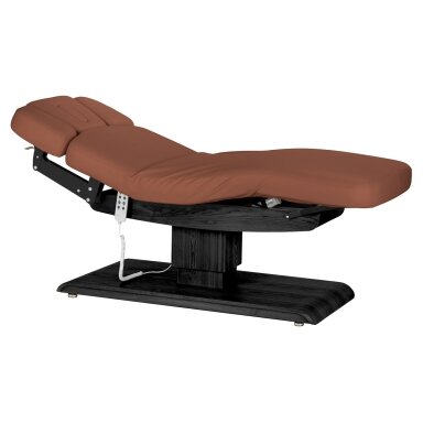 Profesionalus elektrinis masažo ir SPA gultas SILLON RELAX, rudos spalvos su juodu pagrindu