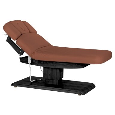 Profesionalus elektrinis masažo ir SPA gultas SILLON RELAX, rudos spalvos su juodu pagrindu