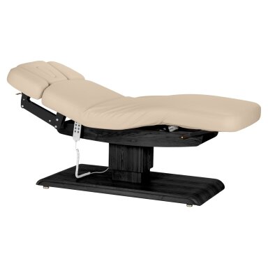 Profesionalus elektrinis masažo ir SPA gultas SILLON RELAX, smėlio spalvos su juodu pagrindu