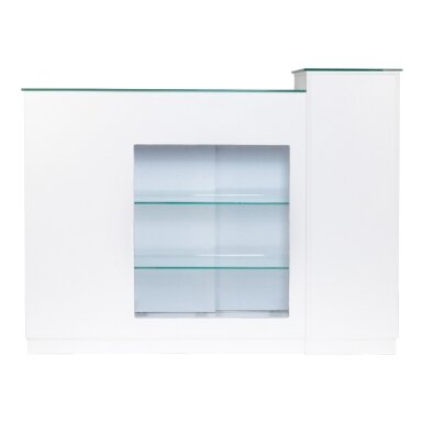 Profesionalus laukiamojo stalas - recepcija su vitrina 2in1, GABBIANO Q-0333