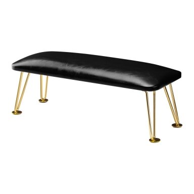 Professional armrest for manicure 6M, black/gold color