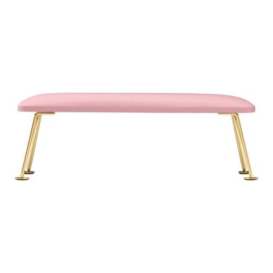Professional armrest for manicure 6M, pink/gold color