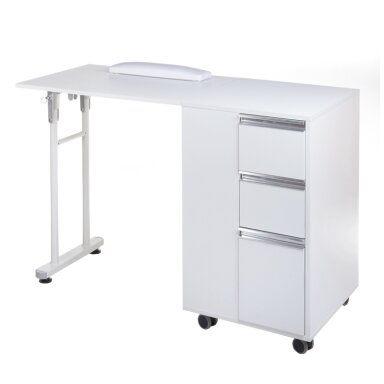 Profesionalus manikiūro stalas BD-3802, baltos spalvos Profesionalus manikiūro stalas BD-3802, baltos spalvos