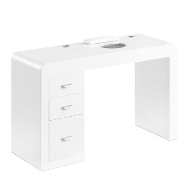 Professional manicure table with dust extractor MOD 312, white Professional manicure table with dust extractor MOD 312, white