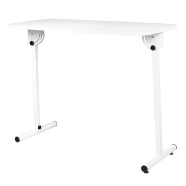 Professional mobile folding manicure table, white color Professional mobile folding manicure table, white color