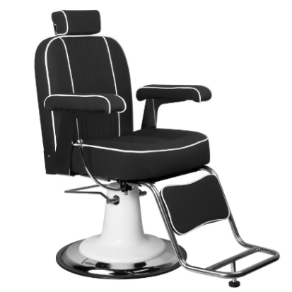Professional barbers and beauty salons haircut chair GABBIANO AMADEO, black color Professional barbers and beauty salons haircut chair GABBIANO AMADEO, black color