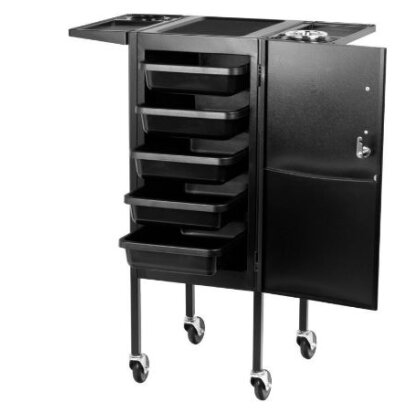 Professional barber and hair stilist trolley GABBIANO DELUXE 500, black color 10 Professional barber and hair stilist trolley GABBIANO DELUXE 500, black color 10