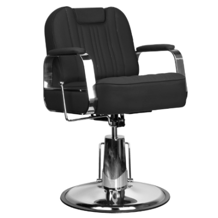 Professional barbers and beauty salons haircut chair GABBIANO RUFO BLACK 1 Professional barbers and beauty salons haircut chair GABBIANO RUFO BLACK 1