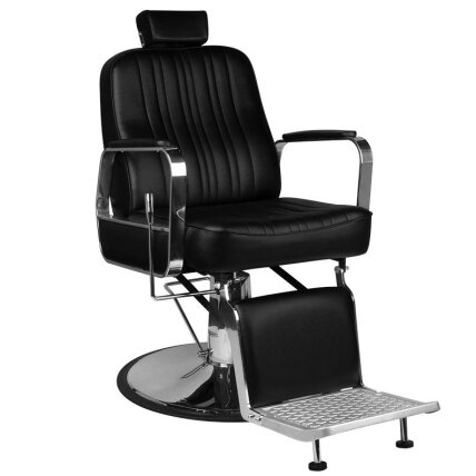 Professional barbers and beauty salons haircut chair GABBIANO PATRIZIO, black color Professional barbers and beauty salons haircut chair GABBIANO PATRIZIO, black color