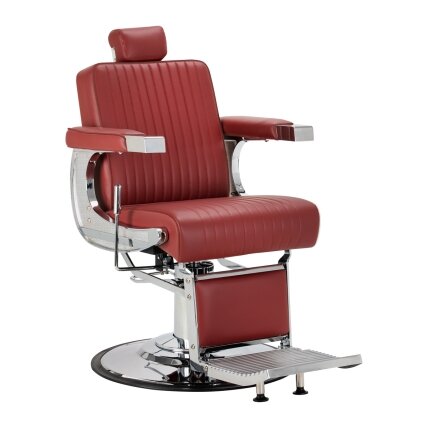Professional barber chair for hairdressers and barbershops GABBIANO VISIONERIO, red