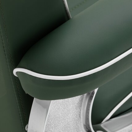Profesionali barberio kėdė kirpykloms ir barbershopams GABBIANO VISIONERIO, žalios spalvos 6 Profesionali barberio kėdė kirpykloms ir barbershopams GABBIANO VISIONERIO, žalios spalvos 6