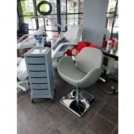 Professional barbers and beauty salons haircut chair ALTO BH-6952, grey color 4