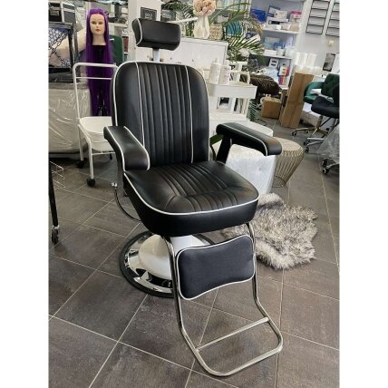 Professional barbers and beauty salons haircut chair GABBIANO AMADEO, black color 7
