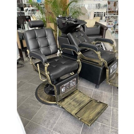 Professional barbers and beauty salons haircut chair GABBIANO BOSS BLACK 5 Professional barbers and beauty salons haircut chair GABBIANO BOSS BLACK 5