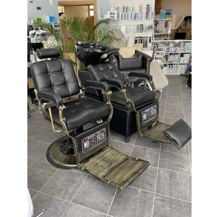 Professional barbers and beauty salons haircut chair GABBIANO BOSS BLACK 7 Professional barbers and beauty salons haircut chair GABBIANO BOSS BLACK 7