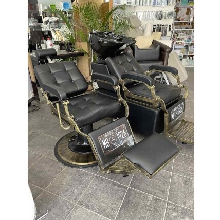 Professional barbers and beauty salons haircut chair GABBIANO BOSS BLACK 9 Professional barbers and beauty salons haircut chair GABBIANO BOSS BLACK 9
