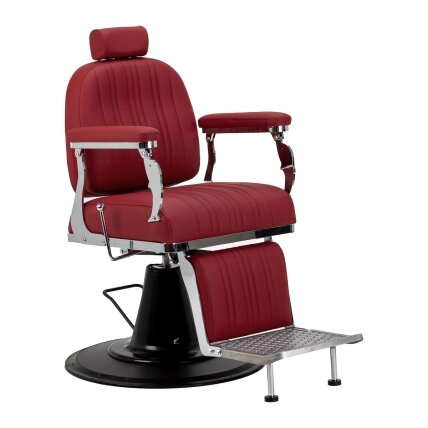 Profesionali barberio kėdė kirpykloms ir grožio salonams GABBIANO ELIAS, raudonos spalvos Profesionali barberio kėdė kirpykloms ir grožio salonams GABBIANO ELIAS, raudonos spalvos