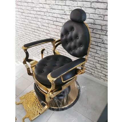 Professional barbers and beauty salons haircut chair GABBIANO GIULIO GOLD, black color 10 Professional barbers and beauty salons haircut chair GABBIANO GIULIO GOLD, black color 10