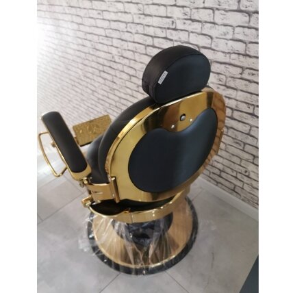 Professional barbers and beauty salons haircut chair GABBIANO GIULIO GOLD, black color 12 Professional barbers and beauty salons haircut chair GABBIANO GIULIO GOLD, black color 12