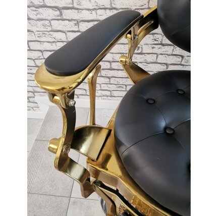 Professional barbers and beauty salons haircut chair GABBIANO GIULIO GOLD, black color 9 Professional barbers and beauty salons haircut chair GABBIANO GIULIO GOLD, black color 9