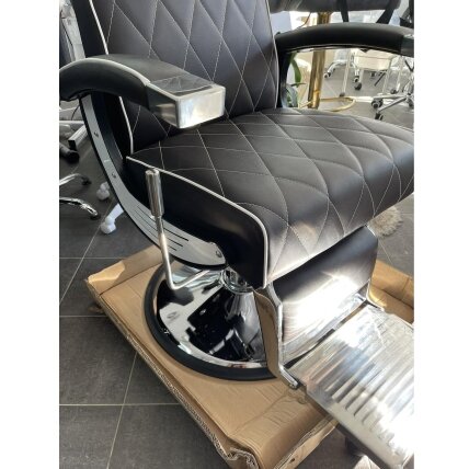 Profesionali barberio kėdė kirpykloms ir grožio salonams GABBIANO IMPERIAL, rudos spalvos 7