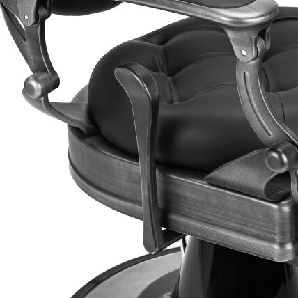 Profesionali barberio kėdė kirpykloms ir grožio salonams GABBIANO NICCOLO, juodos spalvos  8