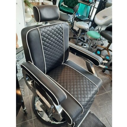 Professional barbers and beauty salons haircut chair GABBIANO PAULO, black color 7 Professional barbers and beauty salons haircut chair GABBIANO PAULO, black color 7
