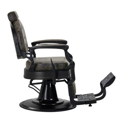 Profesionali barberio kėdė kirpykloms ir grožio salonams GABBIANO PRESIDENT OLD LEATHER, sendintos žalios spalvos 1 Profesionali barberio kėdė kirpykloms ir grožio salonams GABBIANO PRESIDENT OLD LEATHER, sendintos žalios spalvos 1