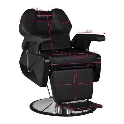 Profesionali barberio kėdė kirpykloms ir grožio salonams HAIR SYSTEM NEW YORK 5 Profesionali barberio kėdė kirpykloms ir grožio salonams HAIR SYSTEM NEW YORK 5