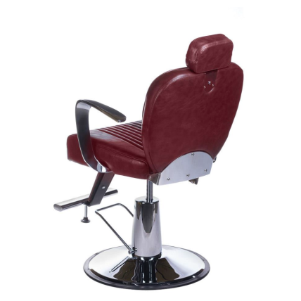 Profesionali barberio kėdė kirpykloms ir grožio salonams OLAF BH-3273, vyšninės spalvos 1