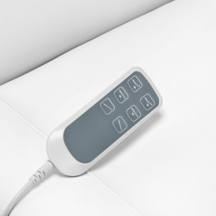 Profesionali elektrinė kosmetologinė kėdė - gultas pedikiūro procedūroms SILLON CLASSIC, 3 variklių, baltos spalvos 11
