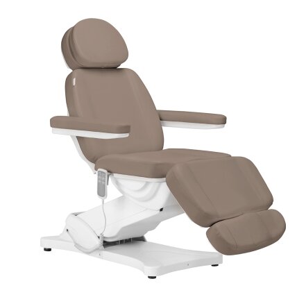 Professional electric cosmetology chair - bed SILLON CLASSIC 3 motors, brown color 1 Professional electric cosmetology chair - bed SILLON CLASSIC 3 motors, brown color 1