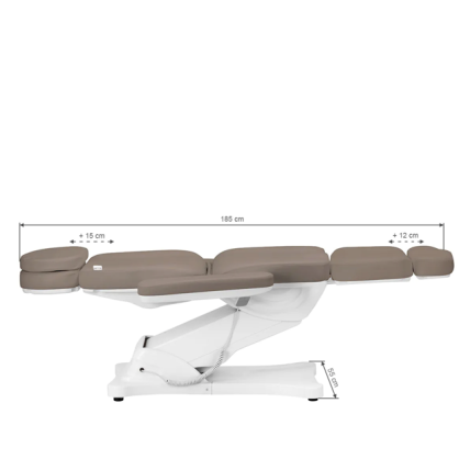 Professional electric cosmetology chair - bed SILLON CLASSIC 3 motors, brown color 16 Professional electric cosmetology chair - bed SILLON CLASSIC 3 motors, brown color 16