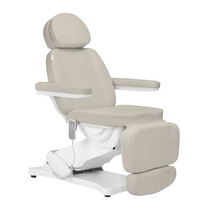 Profesionali elektrinė kosmetologinė kėdė - gultas SILLON CLASSIC 3 varikliai, smėlio spalvos Profesionali elektrinė kosmetologinė kėdė - gultas SILLON CLASSIC 3 varikliai, smėlio spalvos