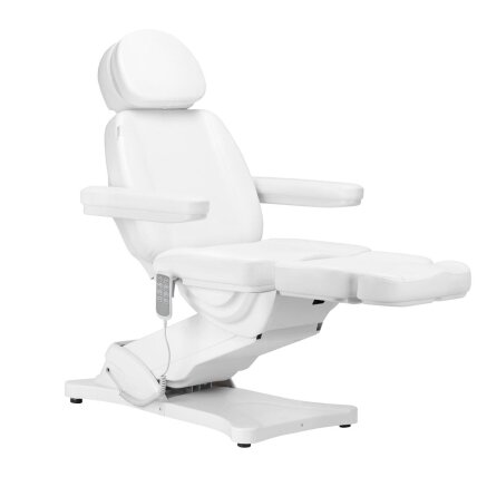 Profesionali elektrinė kosmetologinė kėdė - gultas SILLON CLASSIC, 4 variklių, baltos spalvos 2