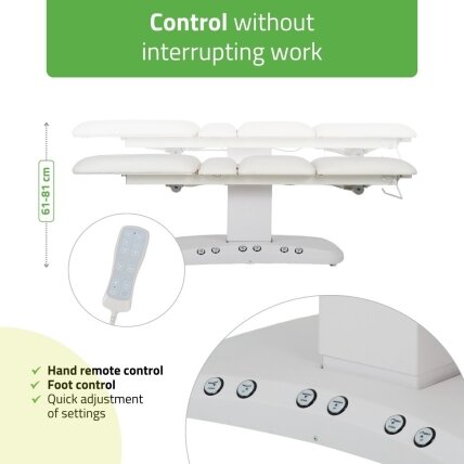 SERENITY ERGO 4 profesionali SPA ir masažo elektrinė lova-gultas su šildymo funkcija, baltos spalvos 2 SERENITY ERGO 4 profesionali SPA ir masažo elektrinė lova-gultas su šildymo funkcija, baltos spalvos 2