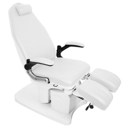 Professional electric podiatric chair-bed-bed for pedicure procedures AZZURRO 709A (3 motors), white 2 Professional electric podiatric chair-bed-bed for pedicure procedures AZZURRO 709A (3 motors), white 2