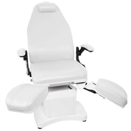 Professional electric podiatric chair-bed-bed for pedicure procedures AZZURRO 709A (3 motors), white 4 Professional electric podiatric chair-bed-bed for pedicure procedures AZZURRO 709A (3 motors), white 4