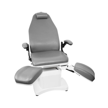 Professional electric podiatric chair - bed-lounger for pedicure procedures AZZURRO 709A (3 motors), gray color 2 Professional electric podiatric chair - bed-lounger for pedicure procedures AZZURRO 709A (3 motors), gray color 2