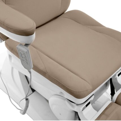 Professional electric podiatric chair-bed-bed for pedicure procedures AZZURRO 870S PEDI (3 motors), cappuccino color 2 Professional electric podiatric chair-bed-bed for pedicure procedures AZZURRO 870S PEDI (3 motors), cappuccino color 2