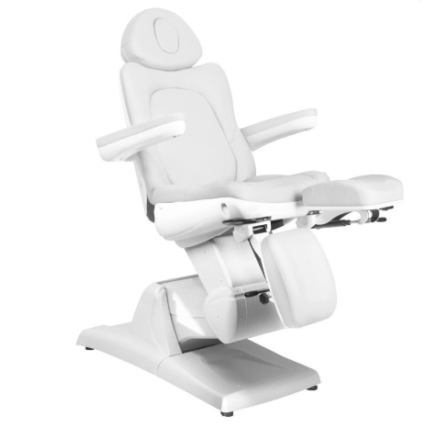 Professional electric podiatric chair - bed-lounger for pedicure procedures AZZURRO 870S PEDI, white (3 MOTORS) 8 Professional electric podiatric chair - bed-lounger for pedicure procedures AZZURRO 870S PEDI, white (3 MOTORS) 8